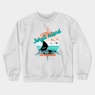 Jekyll Island Georgia Retro Vintage Sunset Crewneck Sweatshirt